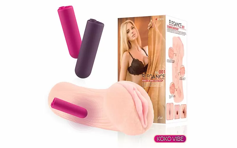 Реалистичный мастурбатор в форме вагины с вибрацией, ELEGANCE.001