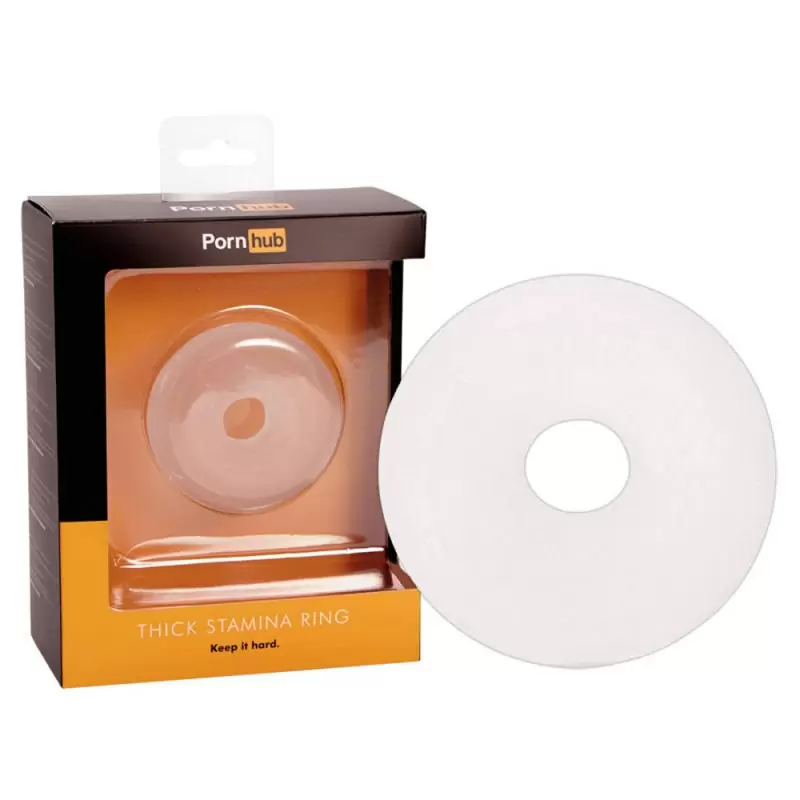 Эрекционное кольцо Pornhub Thick Stamina Ring - прозрачный