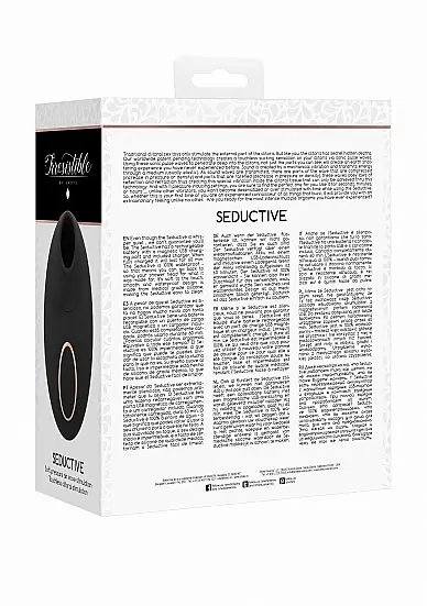 Премиальный стимулятор клитора Irresistible Seductive Black, 8,8 см, 11 скоростей, силикон, черный