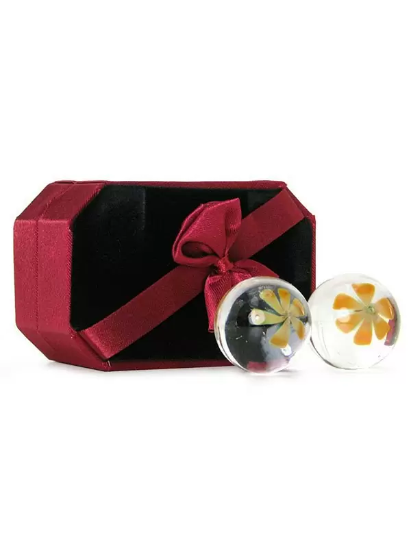 Вагинальные шарики Ben Wa Balls Yellow Blossom стеклянные