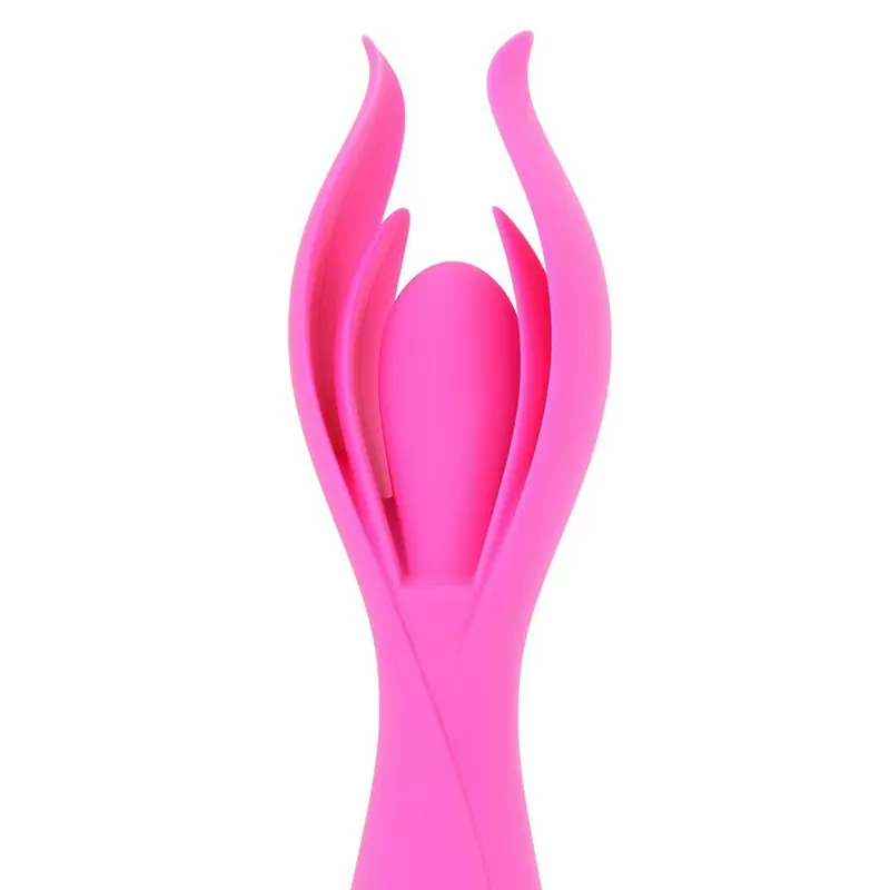 Вибромассажер с двойными лепестками Lust by Jopen L7 перезаряжаемый – розовый