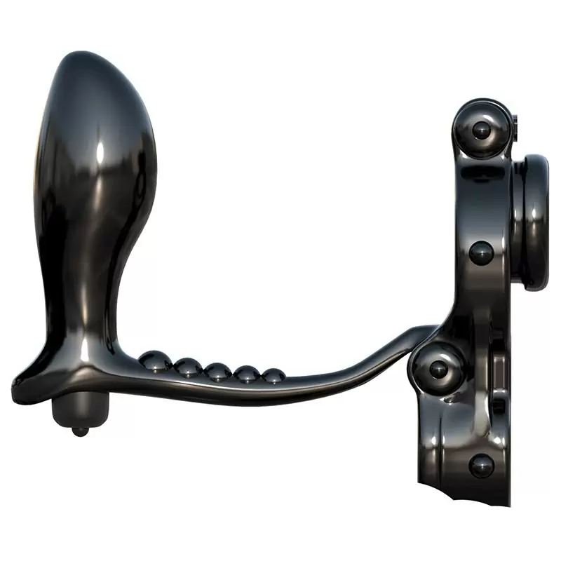 Эрекционное кольцо Ironman Ass-Gasm  с анальной стимуляцией и вибрацией – черный