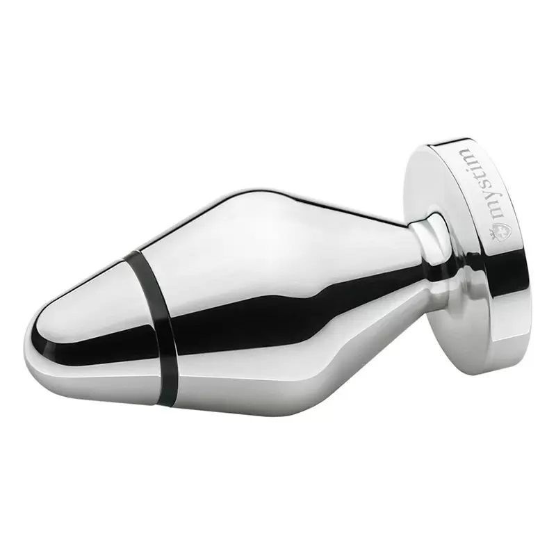 Анальная пробка John L с электростимуляцией – серебристый