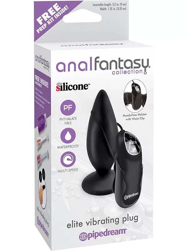 Анальная пробка Elite Vibrating Plug с пультом