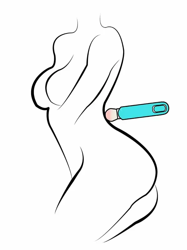 Многофункциональная вибропуля Youvic, 17,1 см, 10 режимов, с кисточкой, силикон, бирюзовый