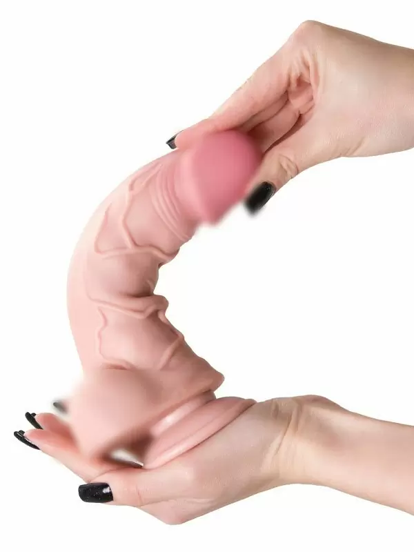 Реалистичный фаллоимитатор My Dainty, 20,5 см, TPE, телесный