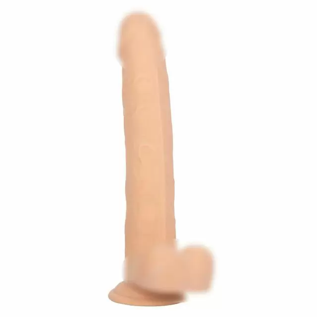 Реалистичный фаллоимитатор-гигант Size Queen, 30,5 см, ТПЕ, телесный