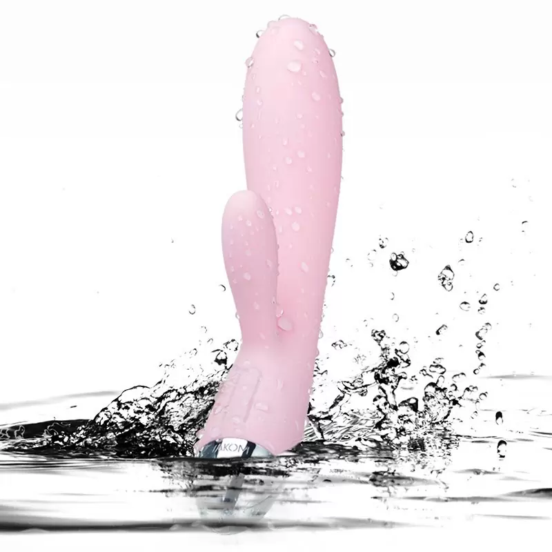 Двойной вибромассажер Alice с интеллектуальным режимом – нежно розовый	