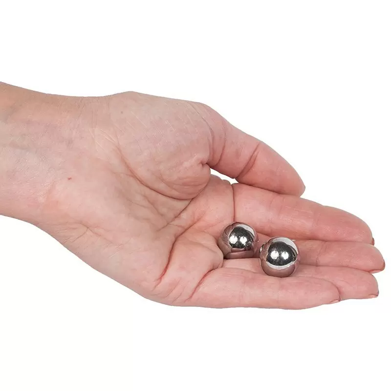 Маленькие вагинальные шарики Original Ben Wa Balls без сцепки металлические – серебристый