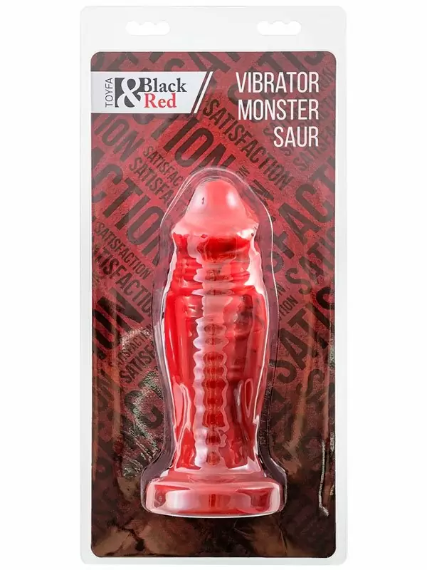 Необычный фаллоимитатор TOYFA Monster Saur, 21,7 см, 10 режимов, силикон