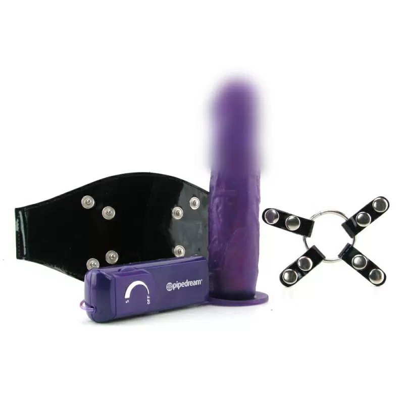 Страпон на ногу с вибрирующим фаллосом Vibrating Thigh Strap On