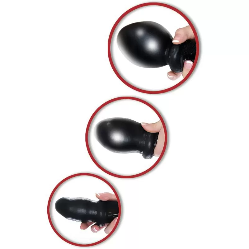 Кляп в форме фаллоса Inflatable Ball Gag надувной - черный