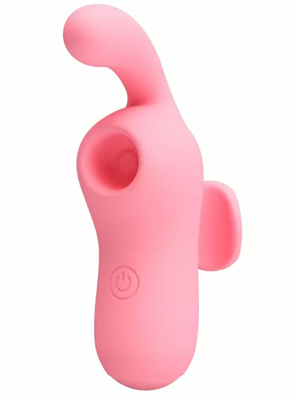 Вакуумный стимулятор клитора Baile Magic Fairy, с вибратором, 10 режимов, на палец