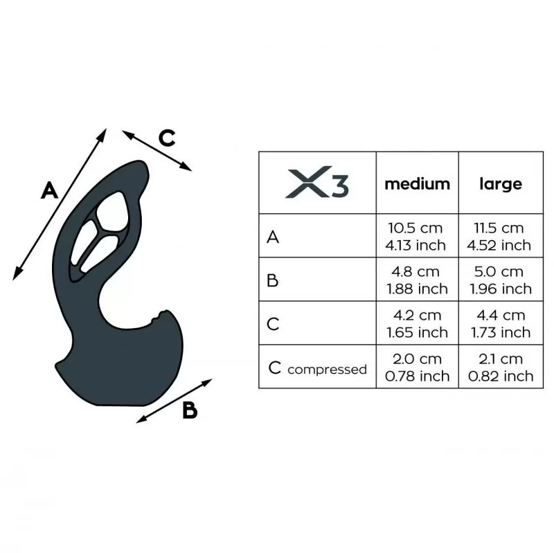 Стимулятор простаты Xpander X3 размер M - черный