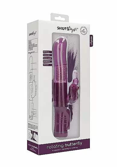 Вибратор кролик Rotating Butterfly - фиолетовый