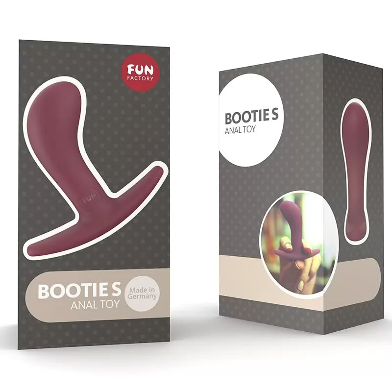 Компактная анальная пробка Fun Factory Bootie Small, 7,5 см, силикон, бордовая