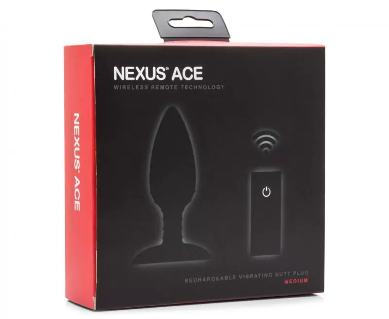 Перезаряжаемая анальная вибровтулка Nexus Ace Medium - черный