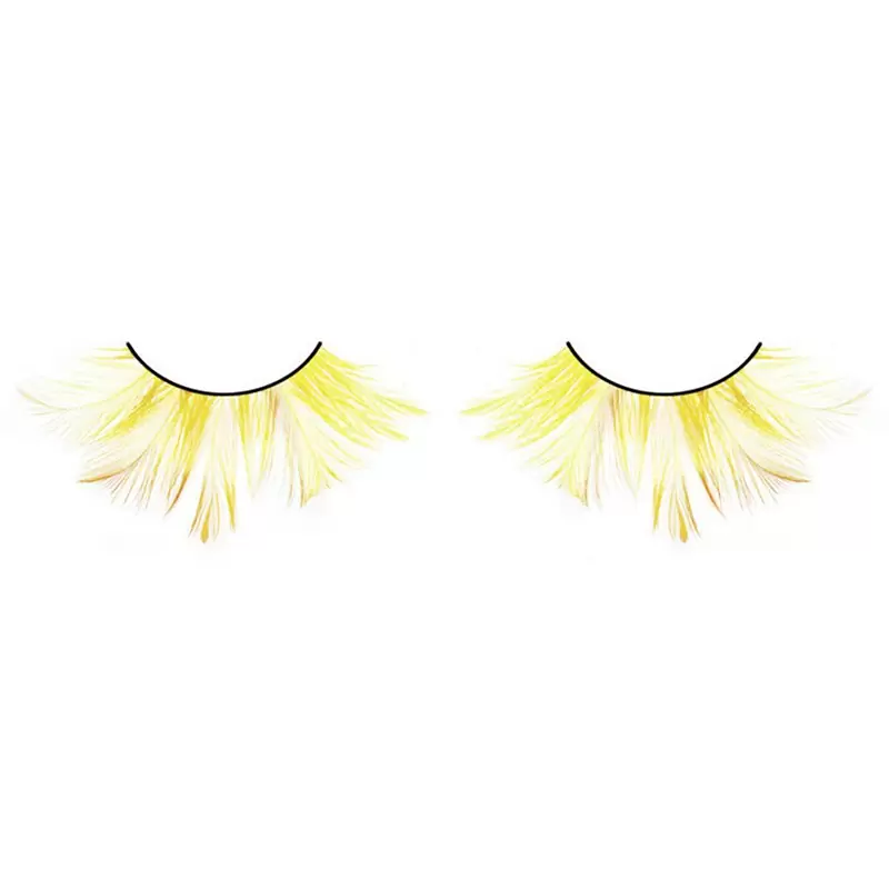 Ресницы BACI жёлтые перья