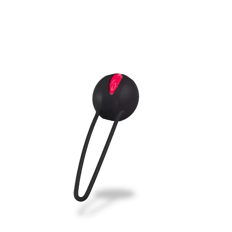 Вагинальный шарик со смещенным центром тяжести Fun Factory Smartball Uno, диаметр 3,6 см, черный