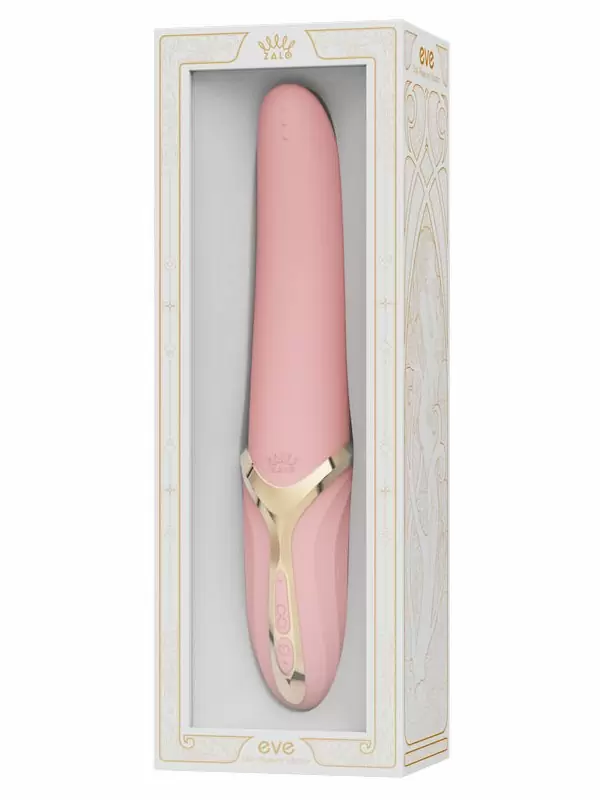 Элегантный вибратор Zalo EVE, 22 см, 6 режимов, с имитацией оральных ласк, функцией нагрева, розовый