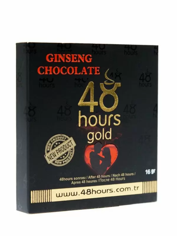 Шоколад c экстрактом женьшеня 48 hours gold возбуждающий