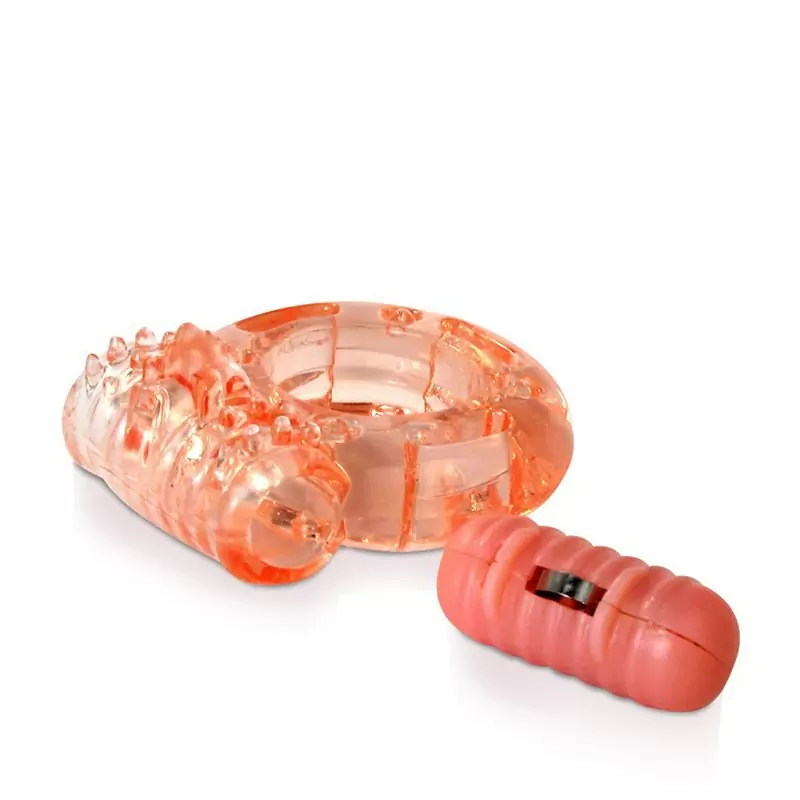 Кольцо на пенис Screaming O Touch Plus с вибрацией от прикосновения – оранжевый