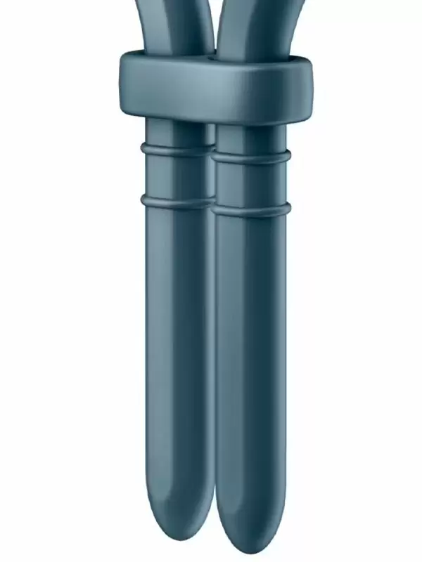 Эрекционное кольцо-лассо Satisfyer Bullseye с вибрацией, 12 режимов, 14 см, синий