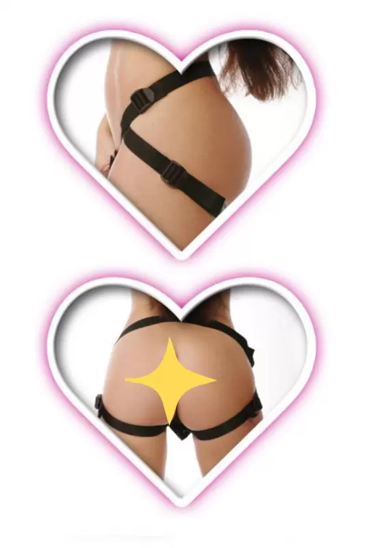 Страпон со съемной насадкой Heart