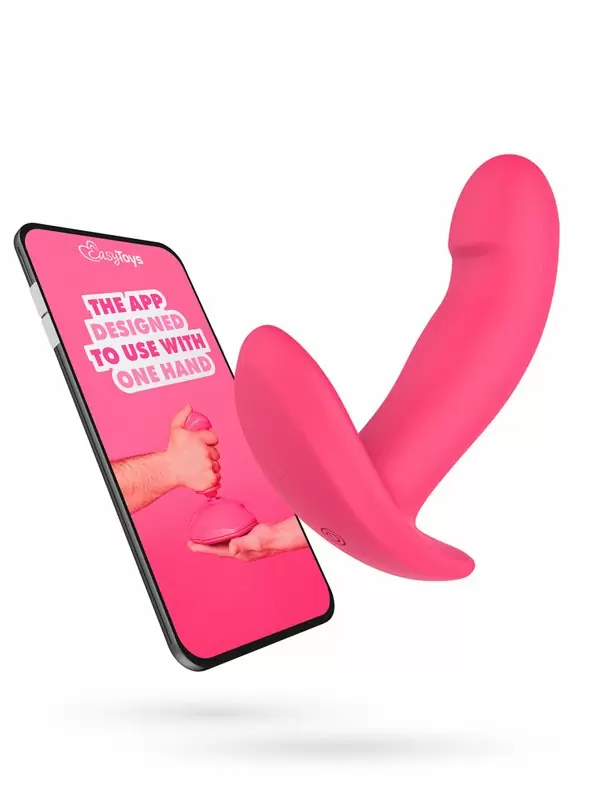 Интерактивный носимый вибратор One-DC Ivy, 12,5 см, 9 режимов, силикон, розовый