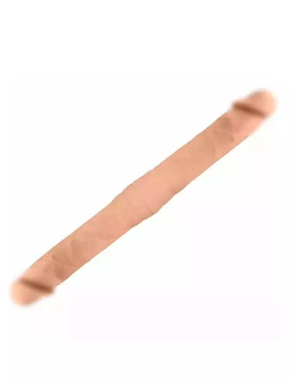 Реалистичный фаллоимитатор SILEXD Model 1, двусторонний, 42,5 см, силикон, телесный