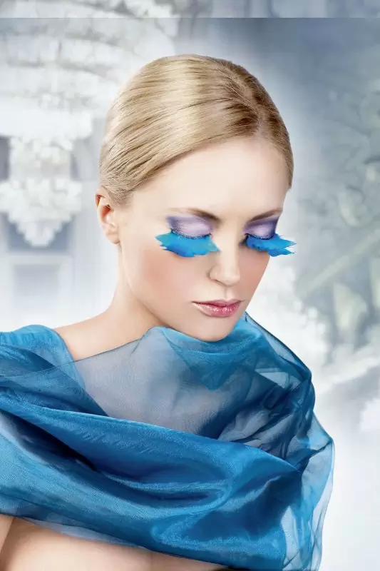 Ресницы перьевые Baci Клест – голубой