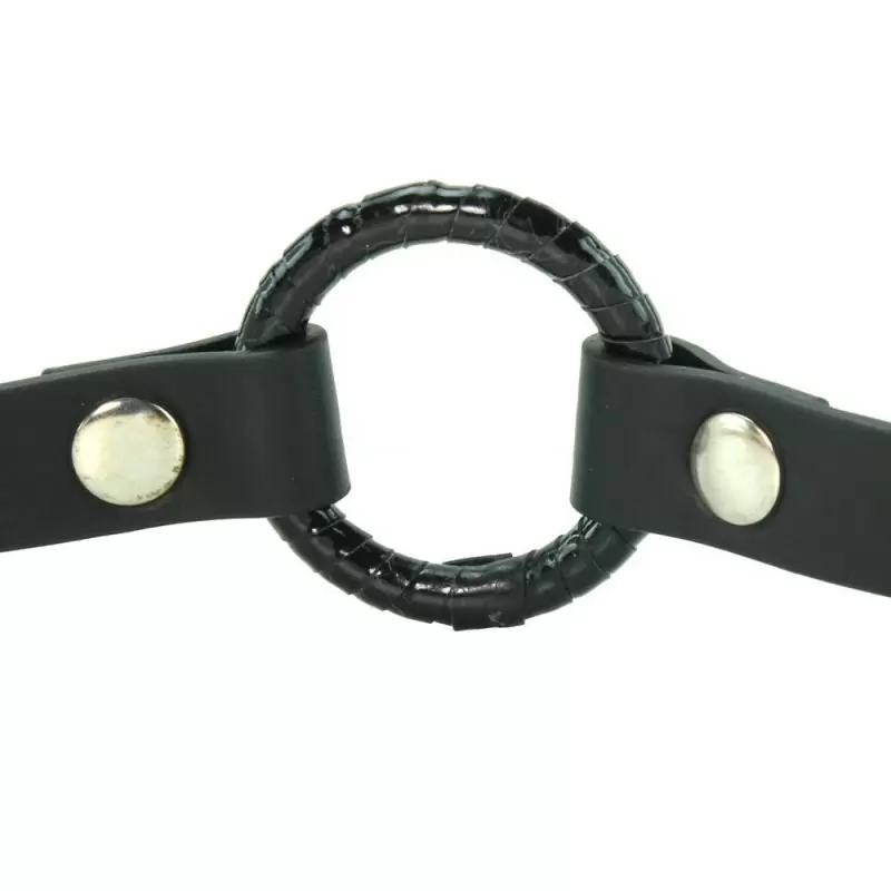 Кляп с кольцом Open Mouth Gag – черный 