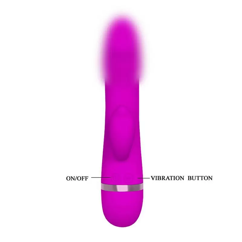 Вибратор-кролик David с реалистичной головкой – розовый