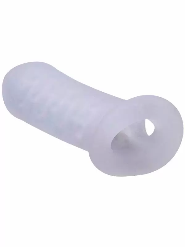 Стимулирующая насадка-удлинитель Doc Johnson MERCI, с подхватом мошонки, Ultraskyn, 15,2 см