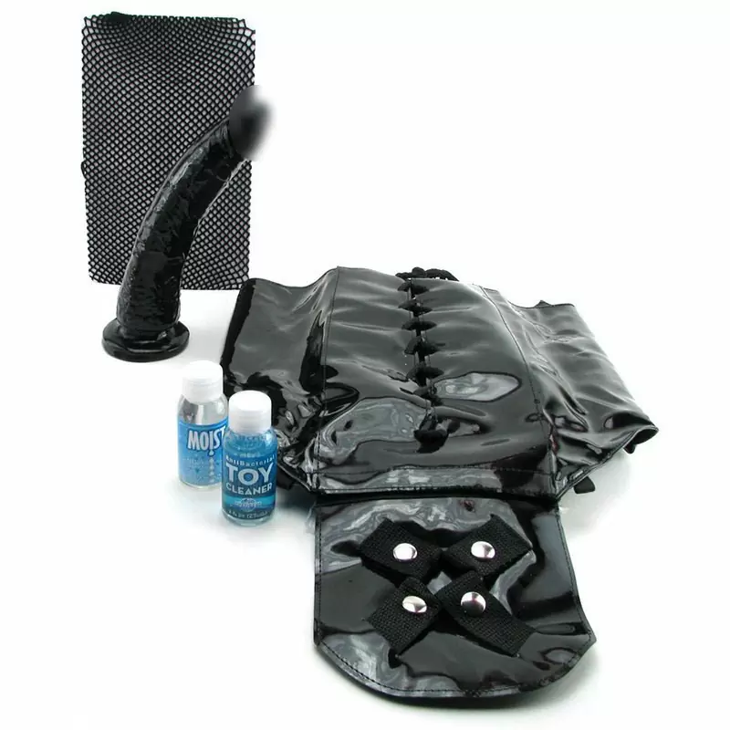 Страпон женский на корсете Plus Size Crotchless Corset – черный