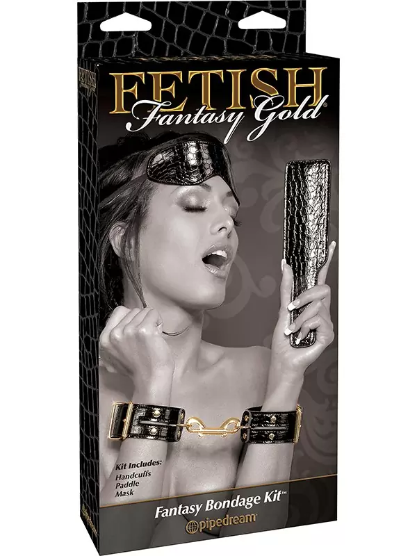Набор для бондажа Fetish Fantasy Gold черный с золотом