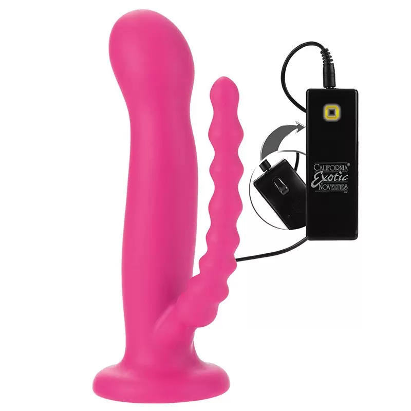 Двухголовый фаллоимитатор Double Rider с вибрацией