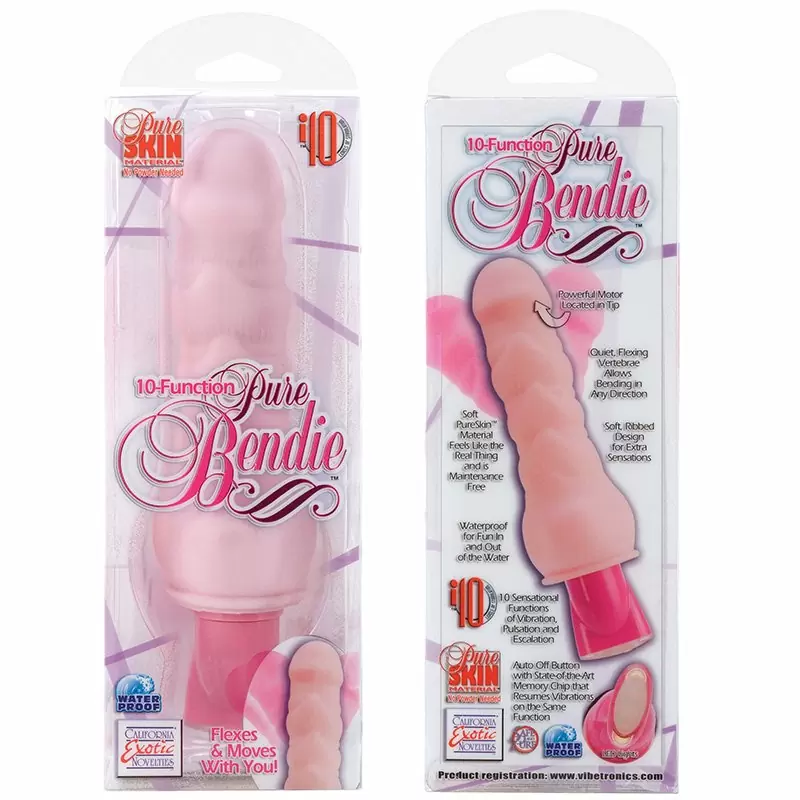 Мультифункциональный гибкий вибратор Pure Bendies – розовый