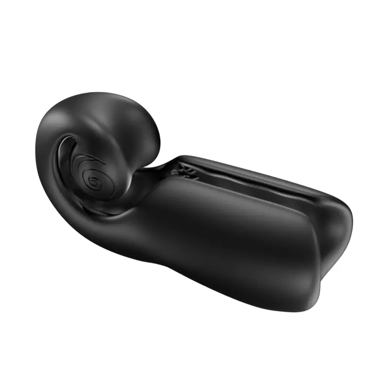 Раскручивающийся мастурбатор SVibe EVO, двойная стимуляция, 5 режимов работы, два мотора, черный