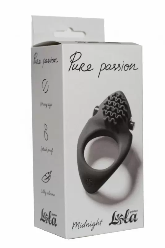 ЭРЕКЦИОННОЕ ВИБРОКОЛЬЦО PURE PASSION MIDNIGHT BLACK