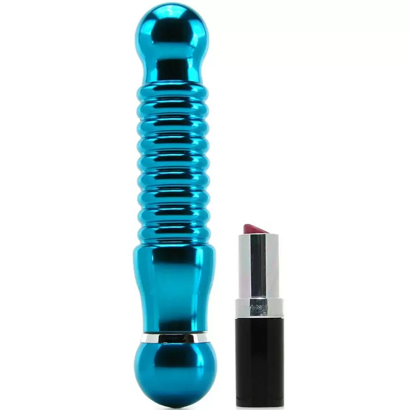 Вибромассажер Pure Aluminium Medium Blue – синий
