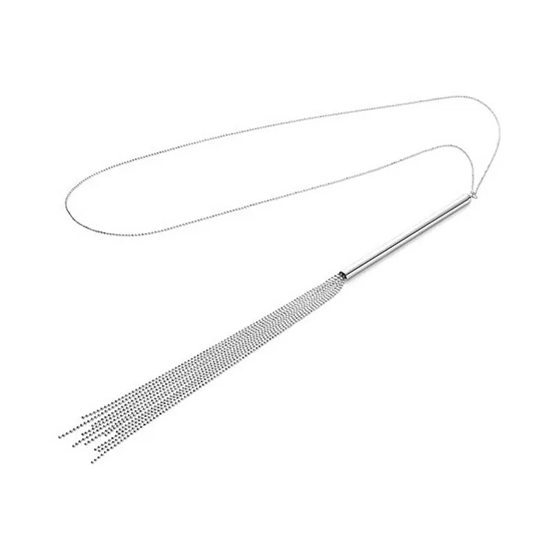 Украшение-подвеска Magnifique в виде плетки – серебристый