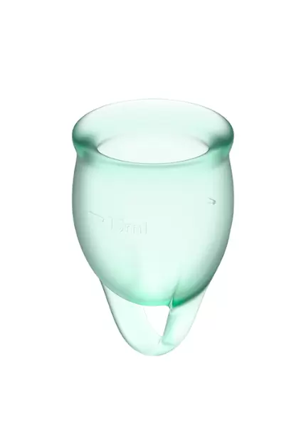 Набор менструальных чаш Satisfyer Feel confident Menstrual Cup (light green)