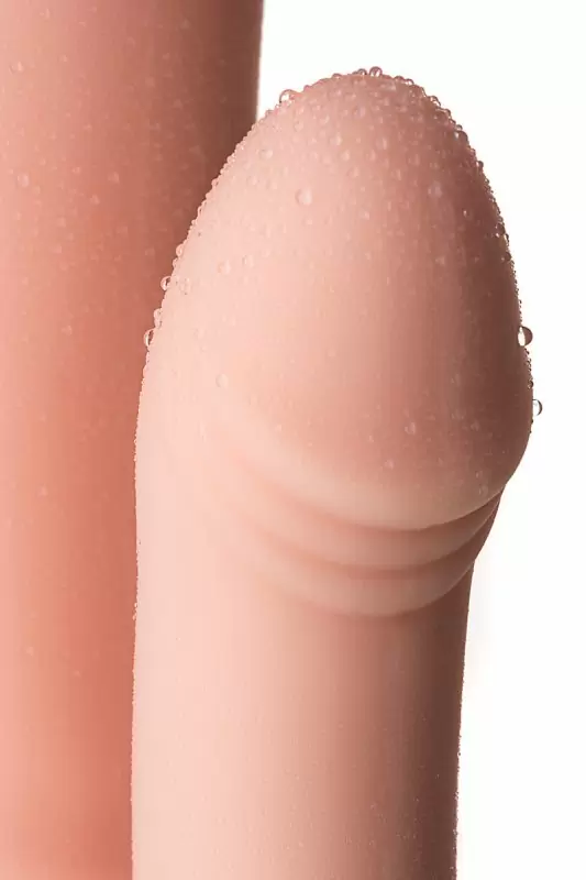 Реалистичный двойной фаллоимитатор на присоске TOYFA A-Toys с вибрацией – телесный