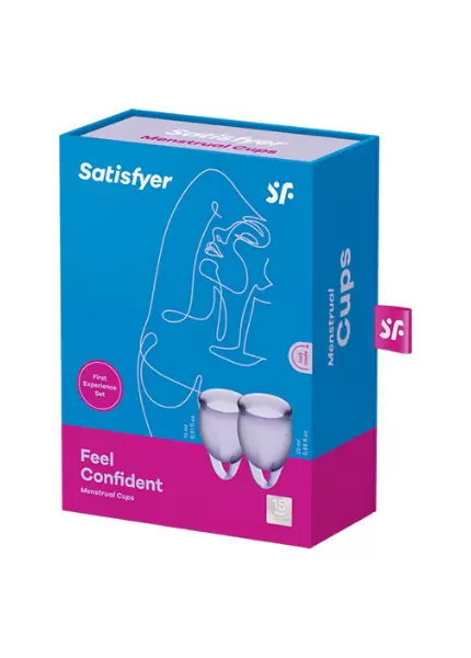 Набор менструальных чаш Satisfyer Feel confident Menstrual Cup (Lila)