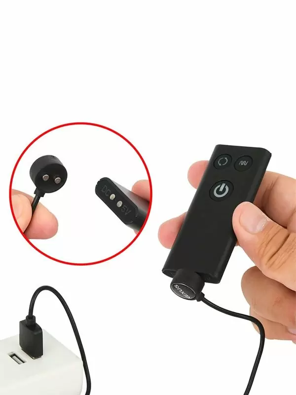 Гибридный стимулятор простаты Nexus Revo Twist, 15 см с пультом Д/У, черный