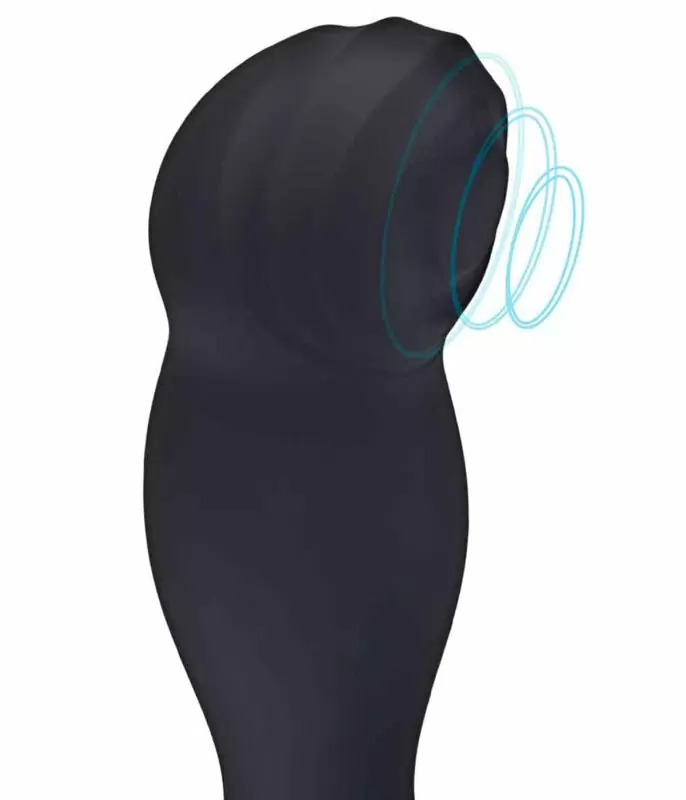 Мощный стимулятор простаты BlueLine Thumper - Prostate Flicking, с пультом Д/У, 13,5 см, 4 режима, силикон