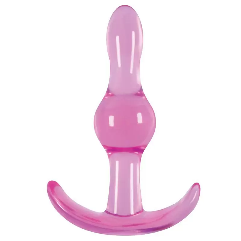 Анальная пробка Jelly Rancher T-Plug Wave волнистая – розовый