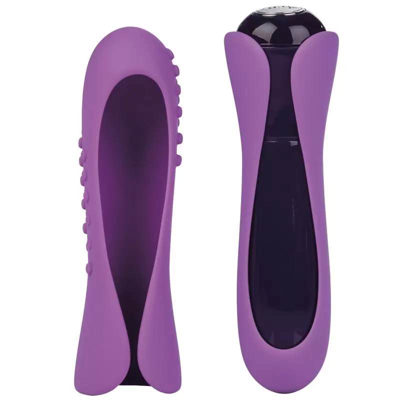 Дизайнерский мини массажер с двумя насадками Io - Lavender