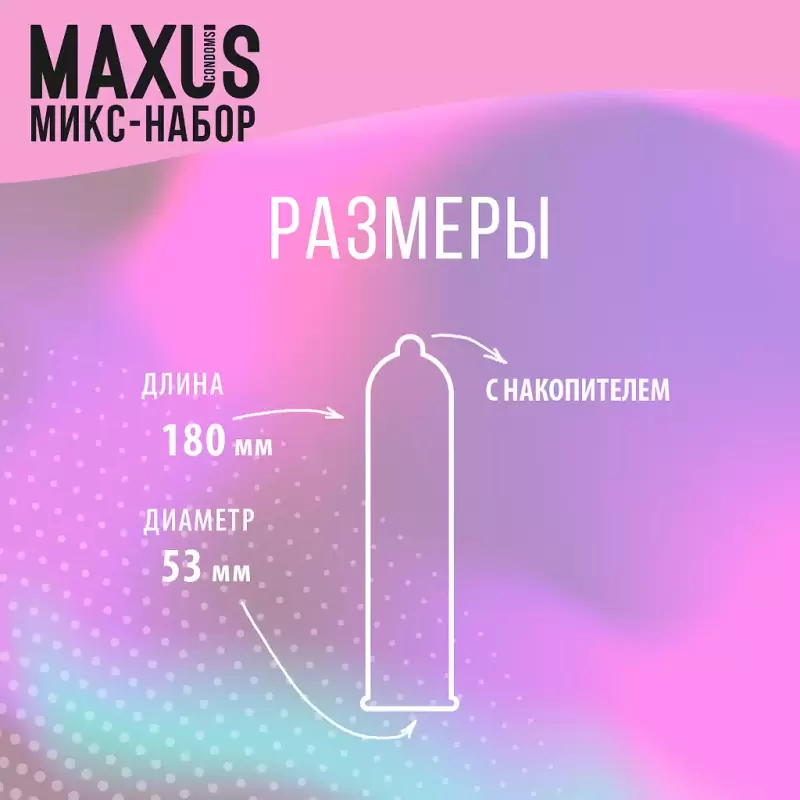 Презервативы Maxus Mixed 3 шт.